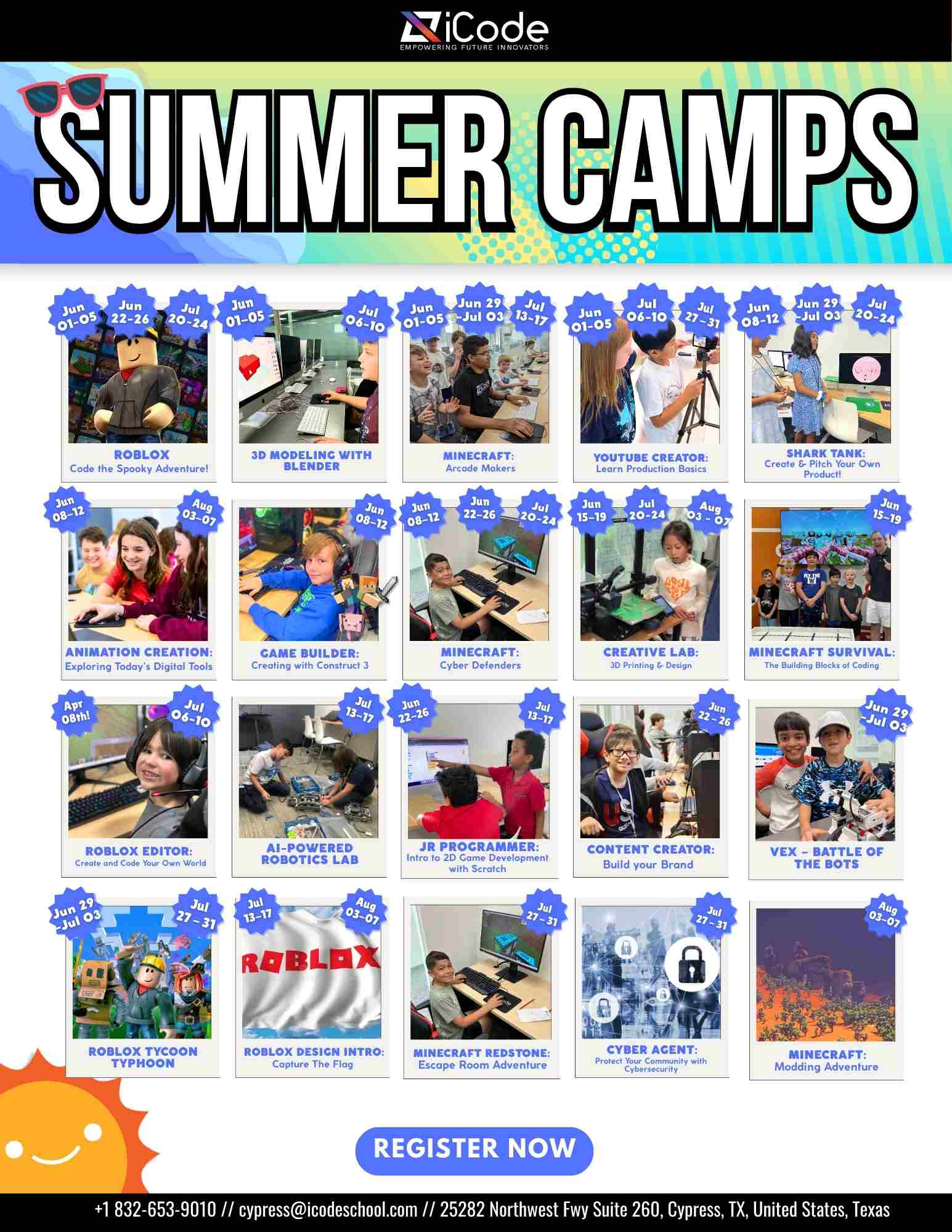 Top Summer Camps for Kids in Cypress 2026
