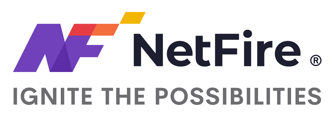 NetFire Logo with Ignite The Possibilities Tagline