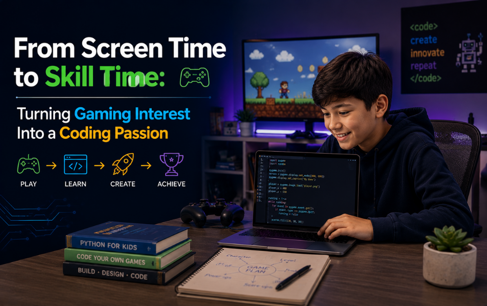 From Screen Time to Skill Time: Turning Mumbai Kids’ Gaming Interest Into a Coding Passion